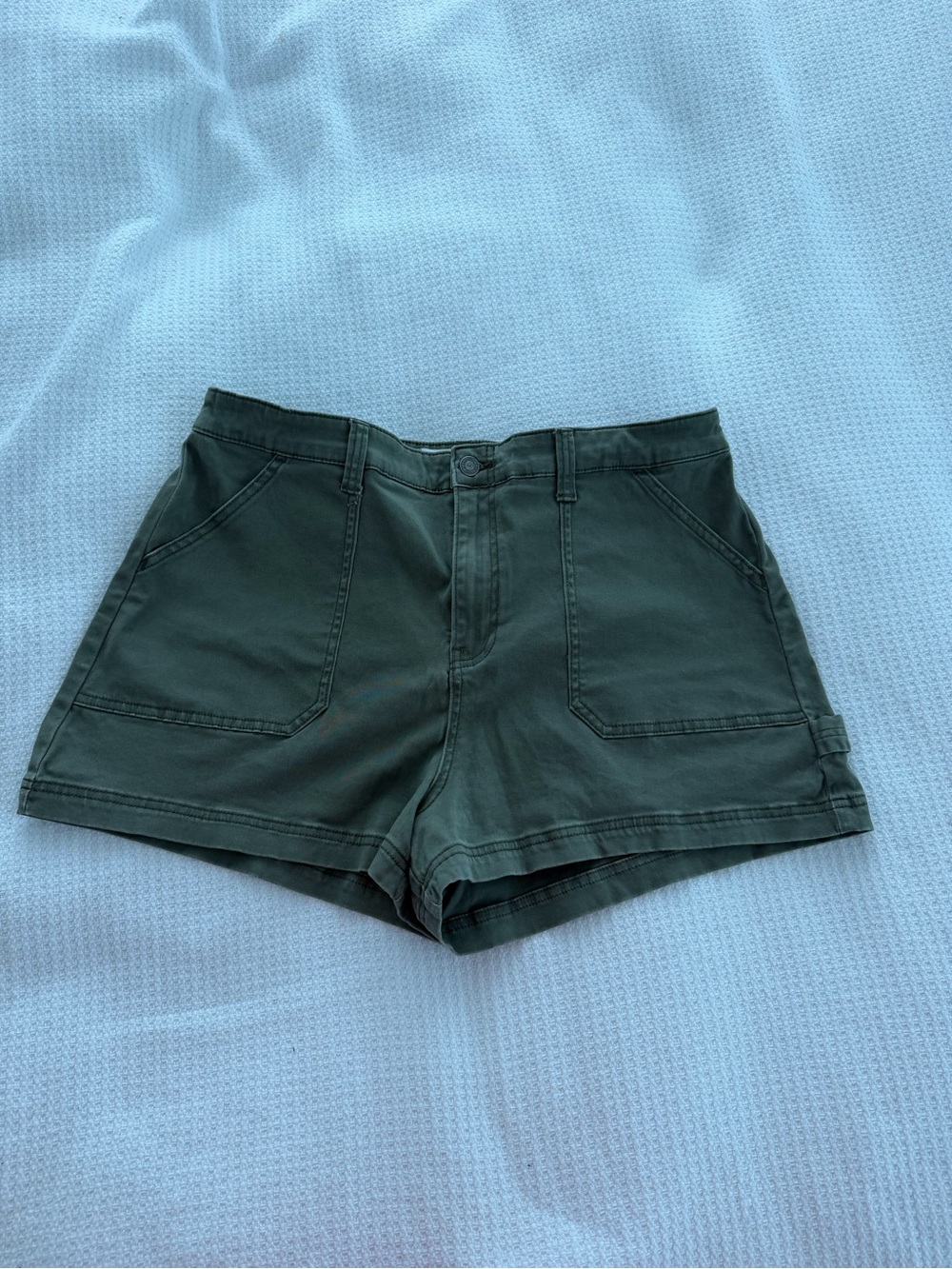 Olive Green Women's Utility Shorts